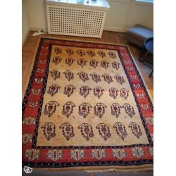 Äkta handknuten matta från Iran