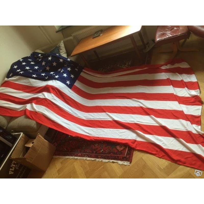 Ny Äkta 4-meters Amerikansk Flagga